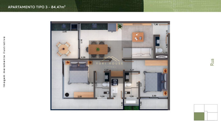 Imagem Imóvel com 2 Quartos à Venda, 101 m² em Itagua - Ubatuba