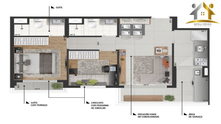 Imagem Apartamento com 2 Quartos à Venda, 52 m² em Moema - São Paulo