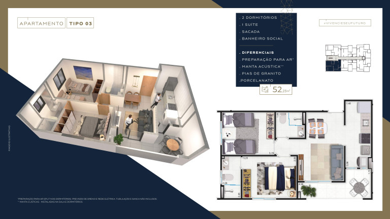 Imagem Imóvel com 2 Quartos à Venda, 52 m² em Quintas De Sao Jose (bonfim Paulista) - Ribeirão Preto