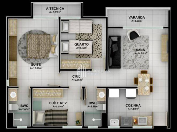 Imagem Apartamento com 3 Quartos à Venda, 70 m² em Uruguai - Teresina Imagem Apartamento com 3 Quartos à Venda, 70 m² em Uruguai - Teresina