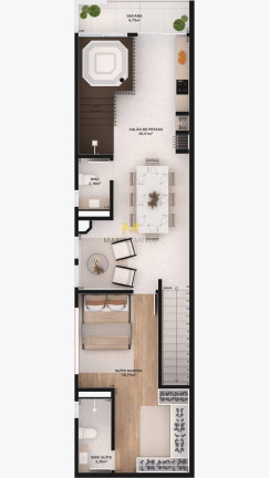 Imagem Apartamento com 3 Quartos à Venda, 76 m² em Centro - Pinhais