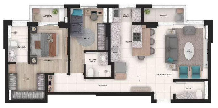 Imagem Apartamento com 2 Quartos à Venda, 82 m² em Edifício épico Planeta - Sorocaba