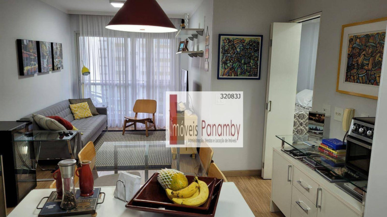 Imagem Apartamento com 1 Quarto para Alugar, 48 m² em Campo Belo - São Paulo