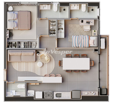 Imagem Apartamento com 2 Quartos à Venda, 92 m² em Setor Marista - Goiânia Imagem Apartamento com 2 Quartos à Venda, 92 m² em Setor Marista - Goiânia