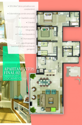 Imagem Apartamento com 1 Quarto à Venda, 77 m² em Centro - Capão Da Canoa Imagem Apartamento com 1 Quarto à Venda, 77 m² em Centro - Capão Da Canoa