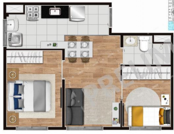 Imagem Apartamento com 1 Quarto à Venda, 34 m² em Cambuci - São Paulo