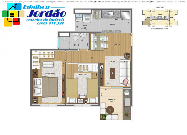 Imagem Apartamento com 2 Quartos à Venda, 51 m² em Vila Humaitá - Santo André Imagem Apartamento com 2 Quartos à Venda, 51 m² em Vila Humaitá - Santo André