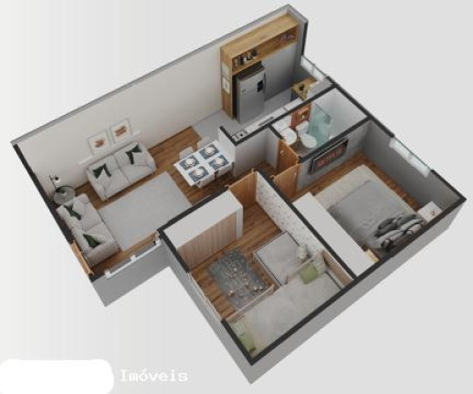 Imagem Apartamento com 2 Quartos à Venda, 43 m² em Nacional - Contagem Imagem Apartamento com 2 Quartos à Venda, 43 m² em Nacional - Contagem