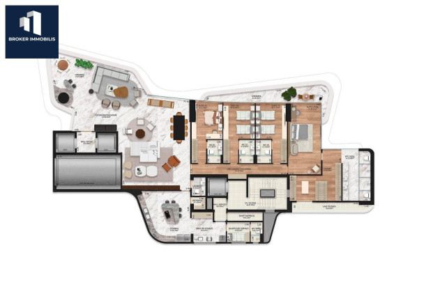 Imagem Apartamento com 4 Quartos à Venda, 368 m²