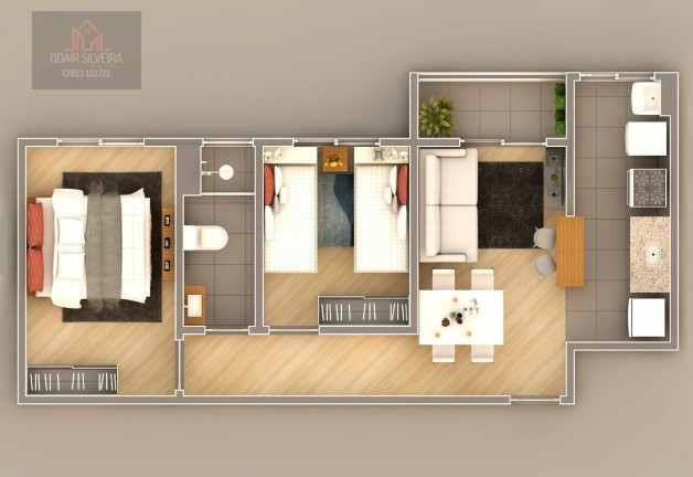 Imagem Apartamento com 2 Quartos à Venda, 49 m² em Jardim Da Balsa Ii - Americana Imagem Apartamento com 2 Quartos à Venda, 49 m² em Jardim Da Balsa Ii - Americana