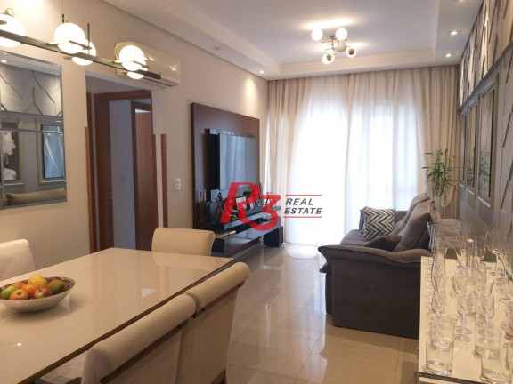 Apartamento com 2 Quartos para Alugar, 82 m² em Vila Belmiro - Santos