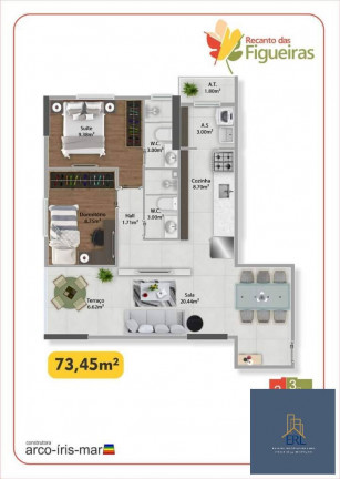 Imagem Apartamento com 2 Quartos à Venda, 65 m² em Guilhermina - Praia Grande