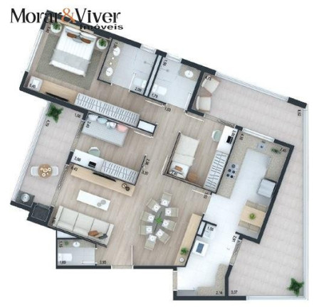 Imagem Apartamento com 3 Quartos à Venda, 106 m² em Juvevê - Curitiba
