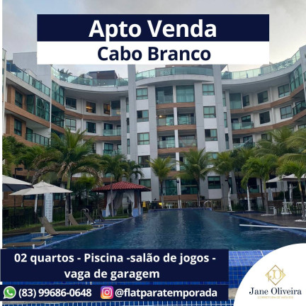 Apartamento com 2 Quartos à Venda, 62 m² em Cabo Branco - João Pessoa