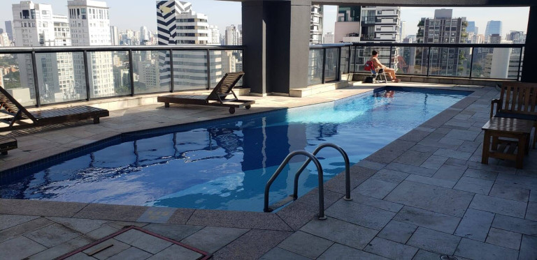Imagem Apartamento com 1 Quarto para Alugar, 27 m² em Indianópolis - São Paulo Imagem Apartamento com 1 Quarto para Alugar, 27 m² em Indianópolis - São Paulo
