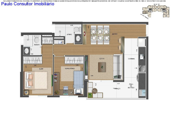 Imagem Imóvel com 2 Quartos à Venda, 51 m² em Centro - Diadema