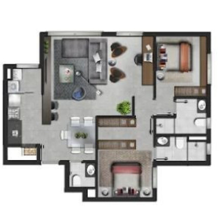 Imagem Apartamento com 2 Quartos à Venda, 77 m² em Centro - Canoas