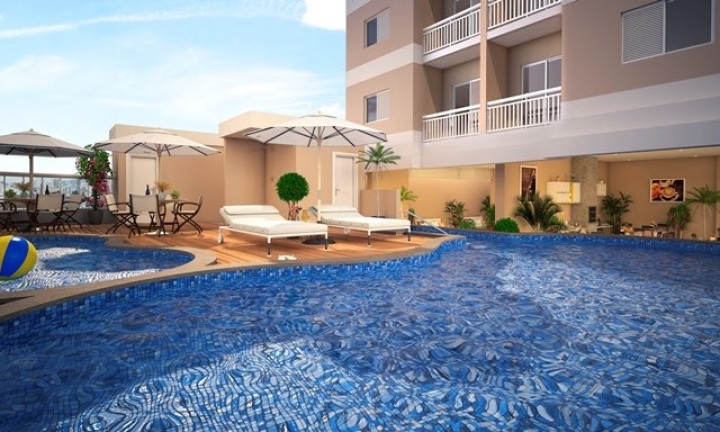Apartamento com 2 Quartos à Venda, 46 m² em Parque São Vicente - São Vicente