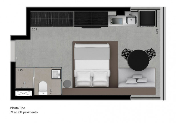 Imagem Apartamento com 1 Quarto à Venda, 72 m² em Perdizes - São Paulo