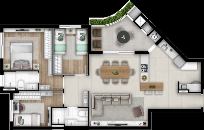 Imagem Apartamento com 3 Quartos à Venda, 147 m² em Cabral - Curitiba Imagem Apartamento com 3 Quartos à Venda, 147 m² em Cabral - Curitiba