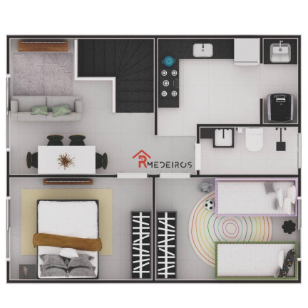 Imagem Casa com 2 Quartos à Venda, 43 m² em Ocian - Praia Grande
