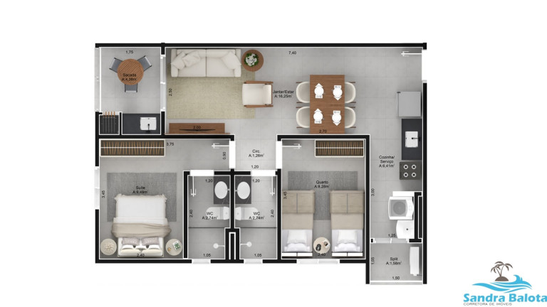 Imagem Apartamento com 2 Quartos à Venda, 61 m² em Centro - Ubatuba Imagem Apartamento com 2 Quartos à Venda, 61 m² em Centro - Ubatuba