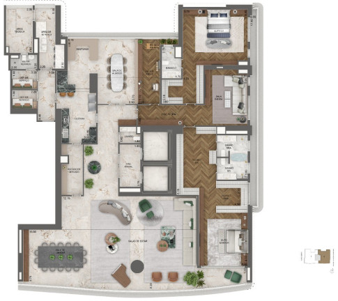 Imagem Apartamento com 4 Quartos à Venda, 464 m² em Jardim Guedala - São Paulo Imagem Apartamento com 4 Quartos à Venda, 464 m² em Jardim Guedala - São Paulo