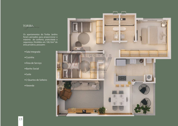 Imagem Apartamento com 3 Quartos à Venda, em São Luiz - Montes Claros Imagem Apartamento com 3 Quartos à Venda, em São Luiz - Montes Claros