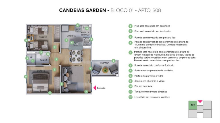 Imagem Apartamento com 2 Quartos à Venda, 40 m² Imagem Apartamento com 2 Quartos à Venda, 40 m²