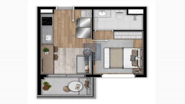 Imagem Imóvel com 1 Quarto à Venda, 28 m² em Brooklin Paulista - São Paulo Imagem Imóvel com 1 Quarto à Venda, 28 m² em Brooklin Paulista - São Paulo