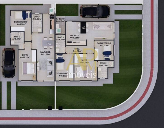 Imagem Casa com 2 Quartos à Venda, 100 m² em Bela Vista - Palhoça Imagem Casa com 2 Quartos à Venda, 100 m² em Bela Vista - Palhoça