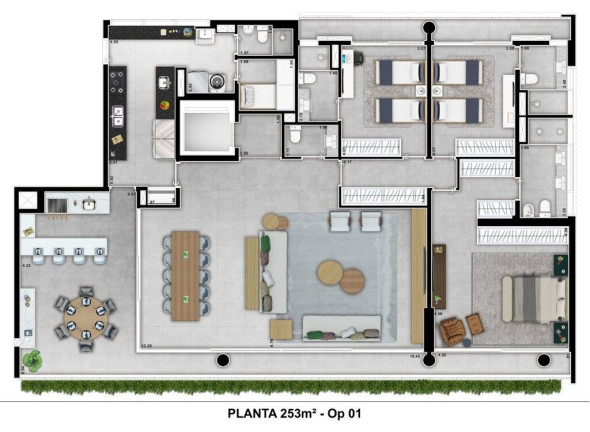 Imagem Apartamento com 3 Quartos à Venda, 252 m² em Cidade Jardim - São Paulo