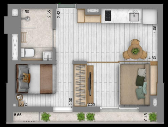 Imagem Imóvel com 1 Quarto à Venda, 30 m² em Vila Madalena - São Paulo
