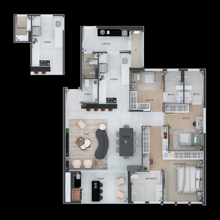 Imagem Apartamento com 3 Quartos à Venda, 76 m² em água Verde - Curitiba