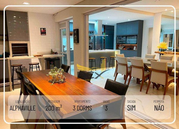 Imagem Apartamento com 3 Quartos à Venda, 200 m² em Alphaville Empresarial - Barueri