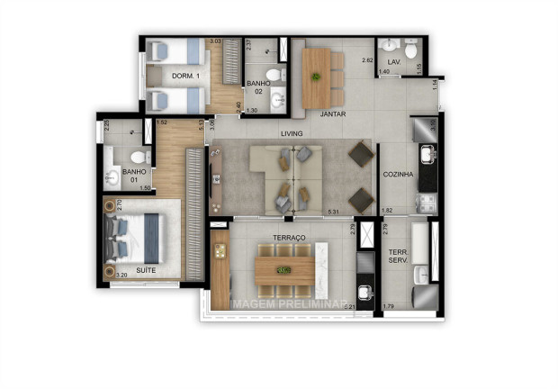 Imagem Apartamento com 3 Quartos à Venda, 90 m² em Tatuapé - São Paulo