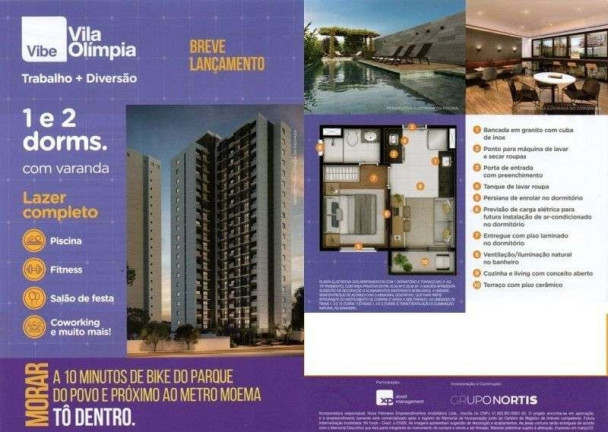 Imagem Apartamento com 2 Quartos à Venda, 37 m² em Vila Olímpia - São Paulo Imagem Apartamento com 2 Quartos à Venda, 37 m² em Vila Olímpia - São Paulo
