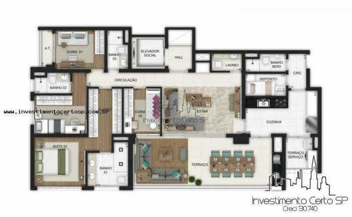 Imagem Apartamento com 3 Quartos à Venda, 163 m² em Vila Mariana - São Paulo Imagem Apartamento com 3 Quartos à Venda, 163 m² em Vila Mariana - São Paulo