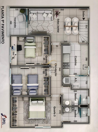 Imagem Apartamento com 3 Quartos à Venda, 80 m² em Jardim América - Belo Horizonte Imagem Apartamento com 3 Quartos à Venda, 80 m² em Jardim América - Belo Horizonte