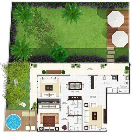 Imagem Apartamento com 3 Quartos à Venda, 227 m² em Campeche - Florianópolis Imagem Apartamento com 3 Quartos à Venda, 227 m² em Campeche - Florianópolis