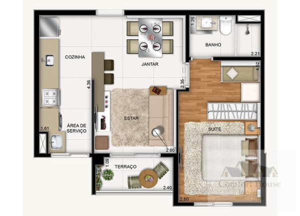 Imagem Apartamento com 1 Quarto à Venda, 42 m² em Centro - São Bernardo Do Campo Imagem Apartamento com 1 Quarto à Venda, 42 m² em Centro - São Bernardo Do Campo