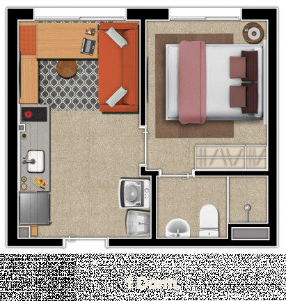 Imagem Apartamento com 1 Quarto à Venda, 24 m² em Sé - São Paulo