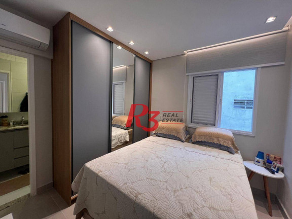 Imagem Apartamento com 2 Quartos para Alugar, 62 m² em Gonzaga - Santos