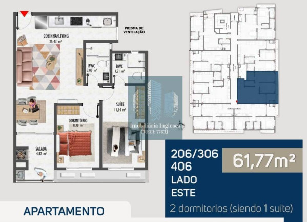 Imagem Apartamento com 2 Quartos à Venda, 74 m² em Ingleses Do Rio Vermelho - Florianópolis Imagem Apartamento com 2 Quartos à Venda, 74 m² em Ingleses Do Rio Vermelho - Florianópolis