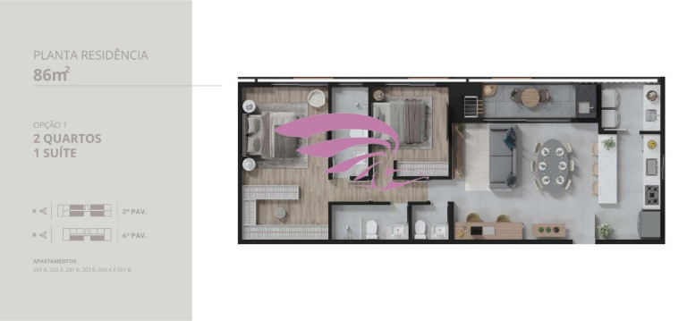 Imagem Imóvel com 2 Quartos à Venda, 85 m² em Alto Da Xv - Curitiba