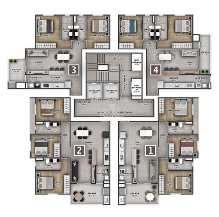 Imagem Apartamento com 3 Quartos à Venda, 92 m² em Vila Operária - Itajaí Imagem Apartamento com 3 Quartos à Venda, 92 m² em Vila Operária - Itajaí