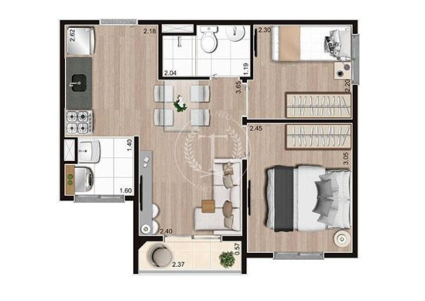Imagem Apartamento com 2 Quartos à Venda, 37 m² em Vila Andrade - São Paulo