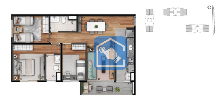 Imagem Apartamento com 3 Quartos à Venda, 76 m² em Planalto - São Bernardo Do Campo Imagem Apartamento com 3 Quartos à Venda, 76 m² em Planalto - São Bernardo Do Campo