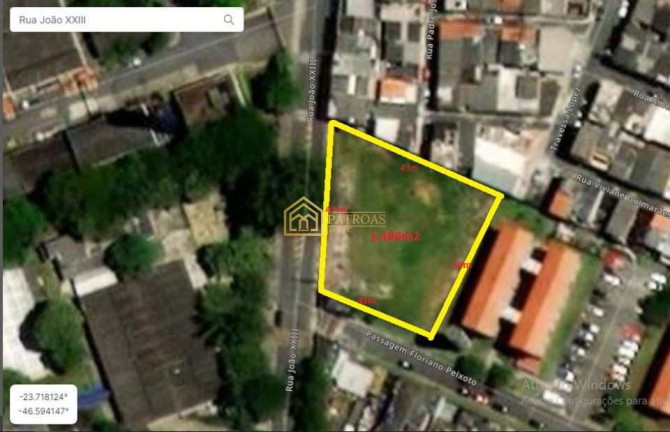 Terreno à Venda, 1.496 m² em Cooperativa - São Bernardo Do Campo