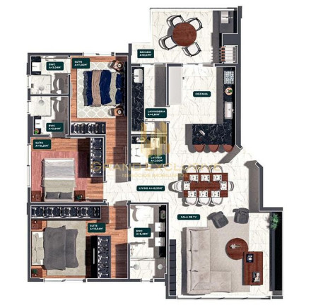 Imagem Apartamento com 4 Quartos à Venda, 146 m² em Pioneiros - Balneário Camboriú Imagem Apartamento com 4 Quartos à Venda, 146 m² em Pioneiros - Balneário Camboriú